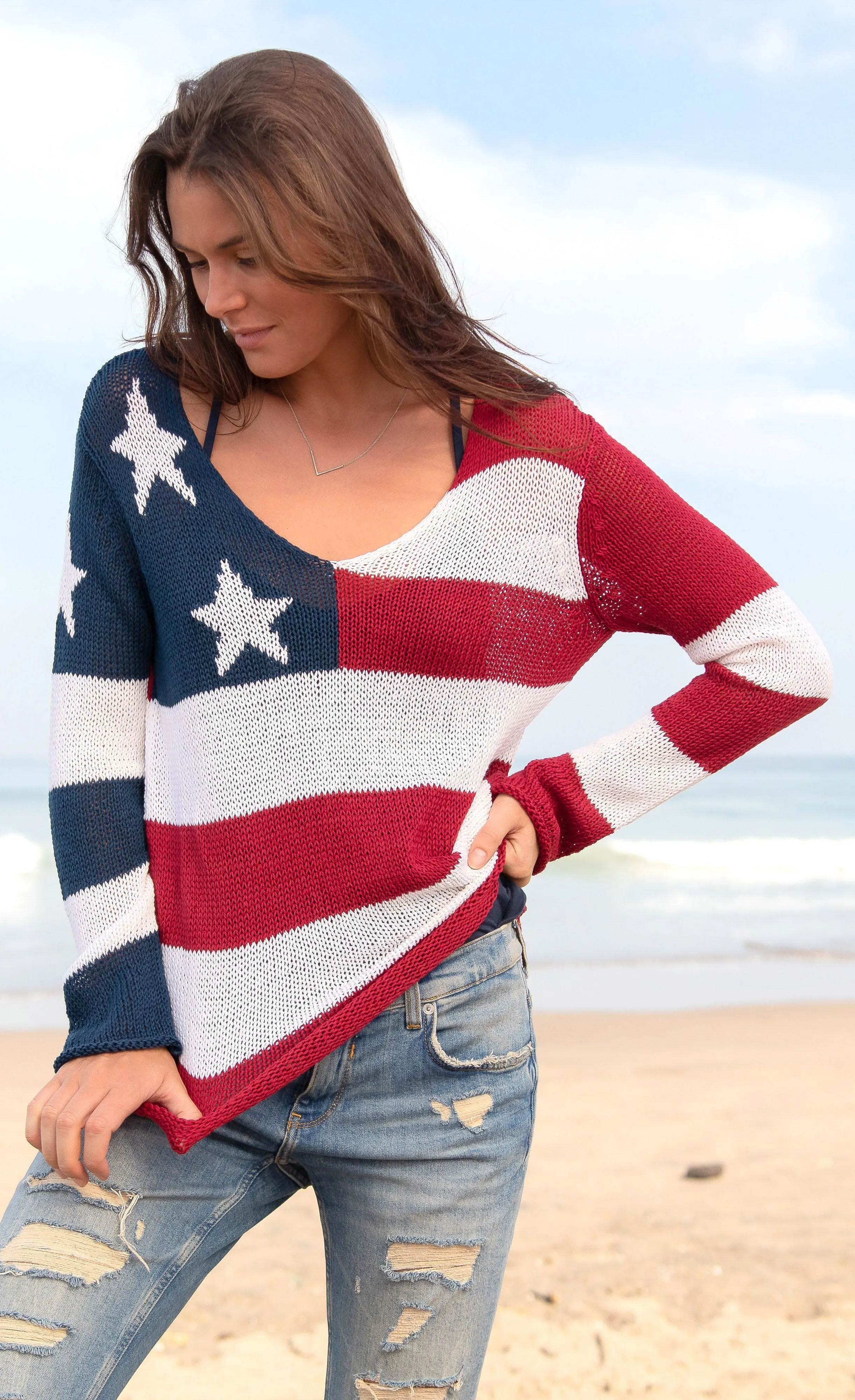 Wooden Ships Flag V Cotton Top